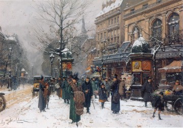 Le Théâtre du Gymnase Eugène Galien parisino Pinturas al óleo